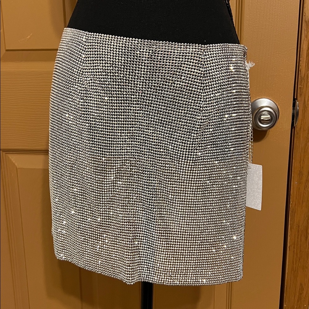 GOOD AMERICAN Mesh Chain Mail Skirt - Picture 3 of 9